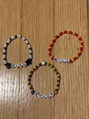 Stranger Things Byler Friendship
Bracelets Inspired Handmade Beaded Fan Gift